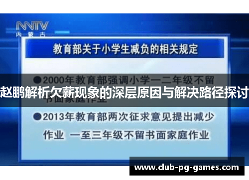 赵鹏解析欠薪现象的深层原因与解决路径探讨